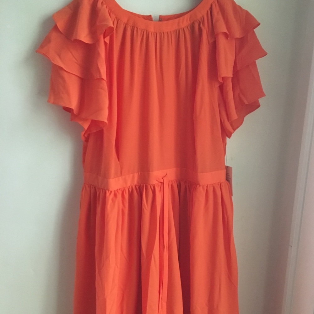 🍊 Orange 🍊 Crush - Ruffle Dress by Eloquii